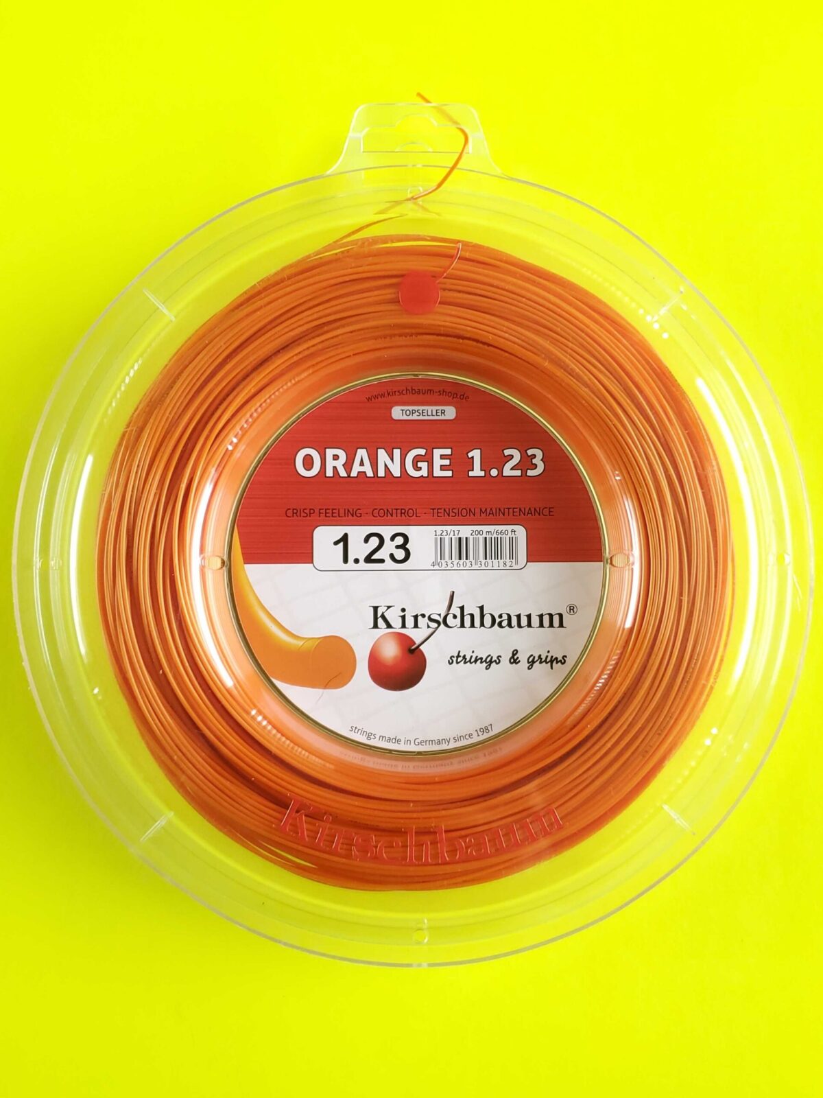 1 Kirschbaum Orange - 1.23mm - Polyester String set (-)