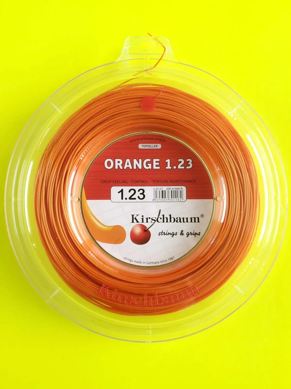 1 Kirschbaum Orange - 1.23mm - Polyester String set (-)